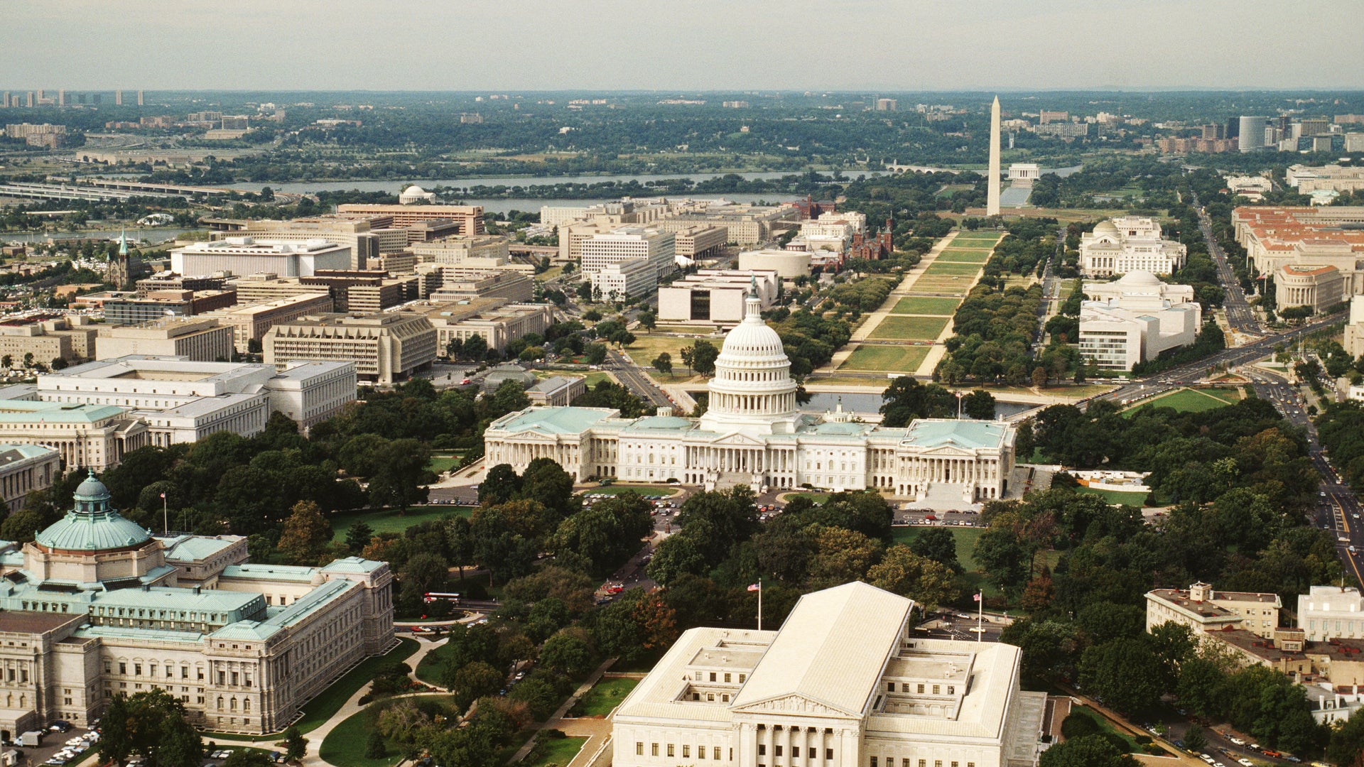 Skyline view of Washington DC